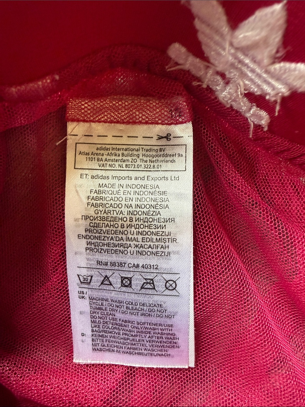 adidas Originals Sleek Three Stripe Mesh Tulle Skirt in Pink - Picture 15 of 16